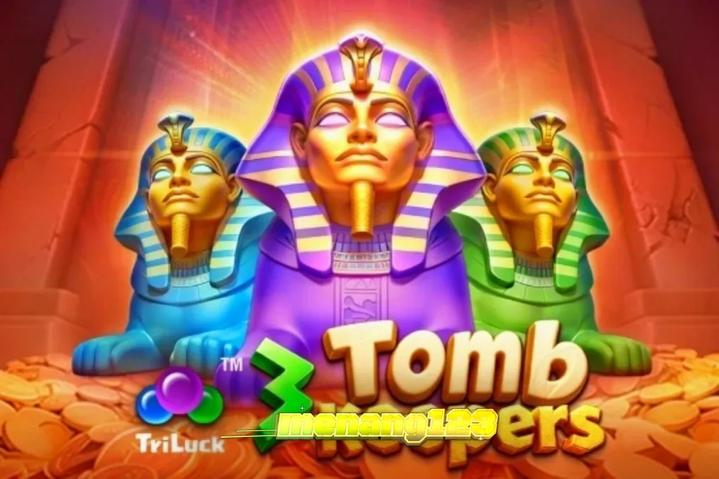 Tampilan visual slot 3 Tomb Keepers dengan tema Mesir kuno
